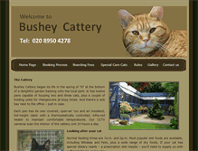 Tablet Screenshot of busheycats.co.uk